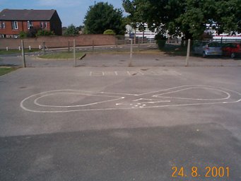 schoo; childrens playground games markings